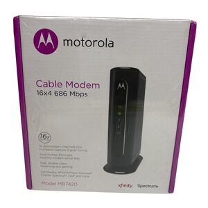 Motorola Cable Modem 16x4 686 Mbps Model MB7420 Comcast xfinity NEW
